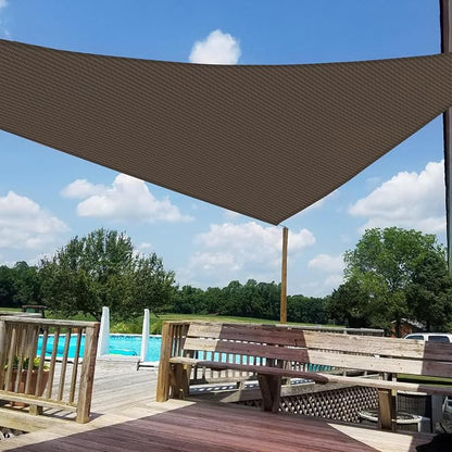 Windscreen4less 13' x 13' x 13' Sun Shade Sail Triangle Outdoor Canopy Cover UV - Image 6