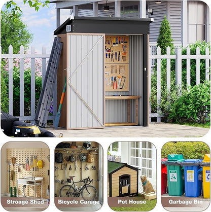 Aoxun 4.9x2.9 FT Outdoor Storage Shed - Image 7