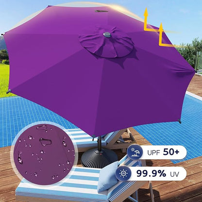 Abba Patio 9FT Lyon Outdoor Patio Umbrella Outdoor Table Umbrella - Image 5