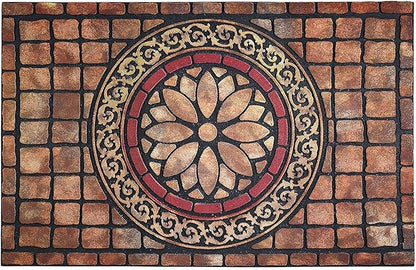CHICHIC Rectangle Entrance Door Mat Large 24 x 36 Inch High Traffic Area Entry Way Doormat Front Door Rugs Outdoors Heavy Duty Welcome Mat, Non Slip Rubber Back Low Profile for Garage