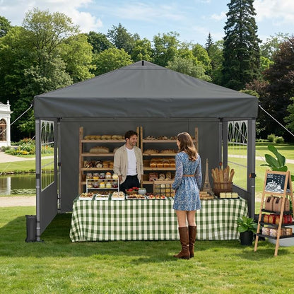 Raynesys 10x10ft Pop Up Canopy Tent - Image 8