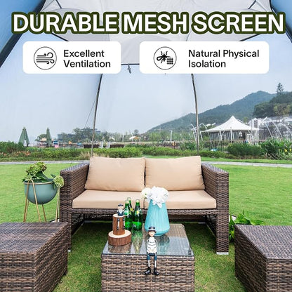Alvantor Pop Up Screen House Tent, Instant Outdoor Gazebo - Image 4