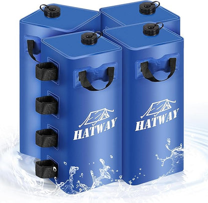 Canopy Water Weight Bag,220 LBS Water Tent Weights Set of 4 Leg Weights for Pop Up Canopy,Gazebo,Canopies,Tent-4 * 25L-Blue
