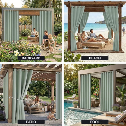 DIVA EN CAMINO DEC Outdoor Patio Curtain Waterproof Darkening Thermal Insulated - Image 9