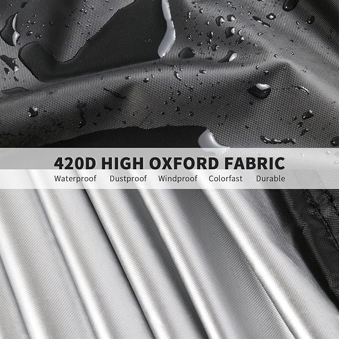 Outdoor Prep Table Cover 48 Inch,Waterproof Patio Stainless Steel Metal BBQ Table Cover All Season Protection for Outdoor Table - 48 x 30 x 35 Inch
