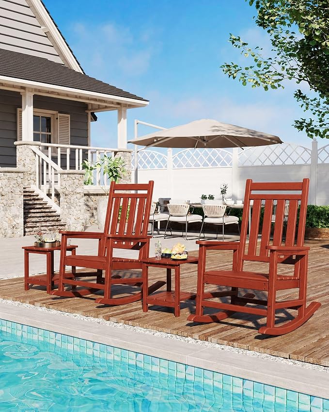 HDPE Rocking Chair Outdoor Set of 2 - Image 8