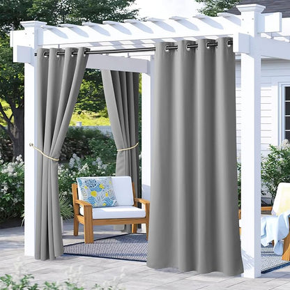 NICETOWN 2 Panels Outdoor Curtains by NICETOWN