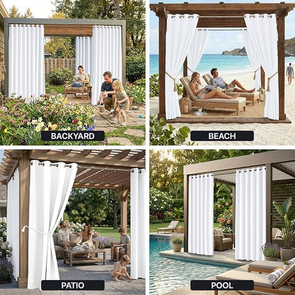 Waterproof Outdoor Curtain W52 x L84 - Image 9