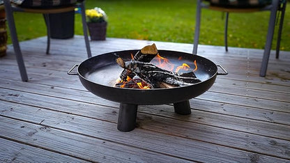Fire Pit Yellowstone 23" Outdoor Fire Bowl, Steel Firepit for Patio, Backyard & Garden (23" Yellowstone)