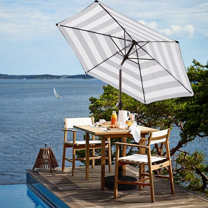 JEAREY 7.5 ft Outdoor Patio Umbrella, Table Umbrella, Tilt & Crank lift - Image 4