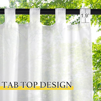 NICETOWN 2 Panels Outdoor Curtains - Image 2