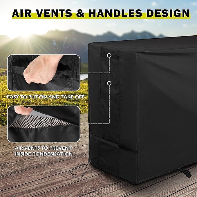 Griddle Cover for Royal Gourmet GB6000 Gas Propane Grill, Grill Cover for Royal Gourmet 6-Burner 44-Inch Flat Top Grill-All Weather Protection