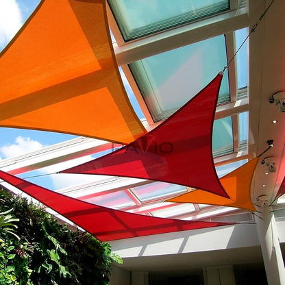 Patio Paradise 4' x 4' x 4' Sun Shade Sail Triangle Canopy Shade Cloth Fabric - Image 6