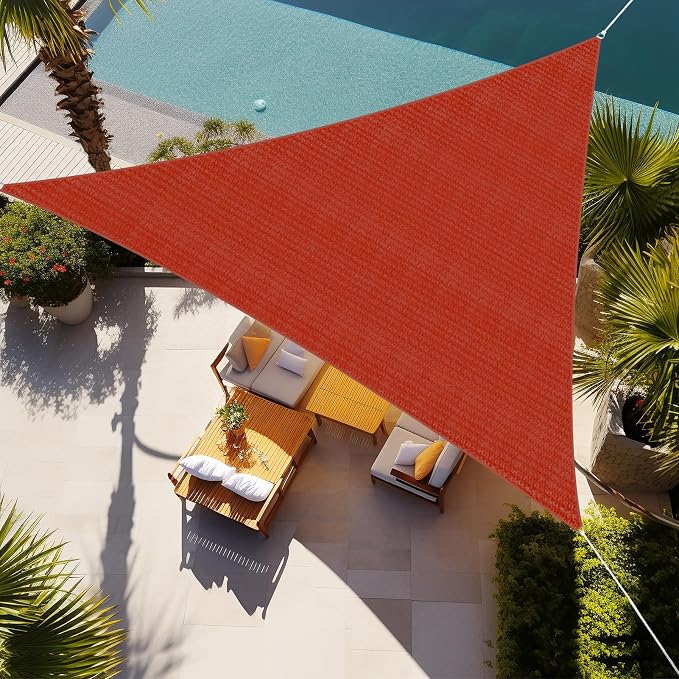 Shade&Beyond Custom Sun Shade Sail 9'x9'x12.7' Triangle Sun Sail Shades Patio by ShadeBeyond