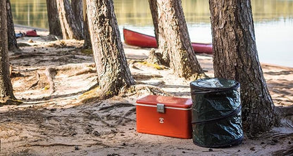Coghlan's Pop-Up Lightweight Trash & Recycle Can – Collapsible Dual-Purpose Bin for Camping, RV, and Travel – Durable, Compact, and Easy to Store – 29.5 Gallon