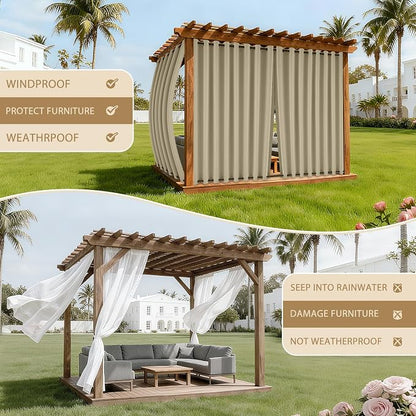 HDCAXKJ Waterproof Outdoor Curtains - Image 4