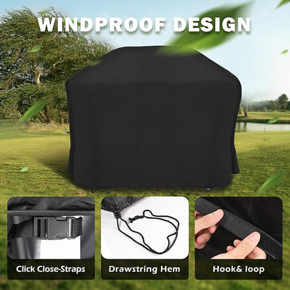 Grill Cover for Traeger Woodridge Elite Pellet Grill TFC97XLH, Outdoor Griddle Cover for Traeger Elite/Pro Pellet Smoker Grill, Waterproof BBQ Grill Cover for All Weather
