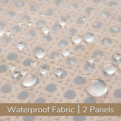 Outdoor Sheer Curtains for Patio Waterproof, 2 Panels Rod Pocket Indoor/Outdoor - Image 5
