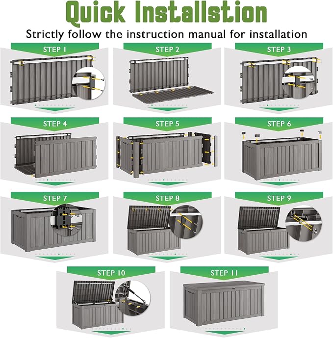 Outdoor Storage Waterproof Deck Box - Image 8