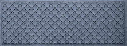 WaterHog Heavy Duty Runner Door Mat, 2' x 5', Made in USA, Durable & Skid-Resistant Entryway Mat, Water-Trapping, Indoor/Outdoor Decorative Floor Covering, Cordova Collection, Bluestone