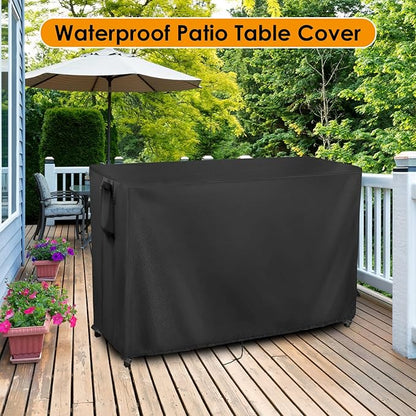 Kingling Outdoor Prep Table Covers, Waterproof Stainless Steel Table Cover Metal Table Cover Protection for Patio Kitchen Prep/Work Table - 72''L x 24''W x 55''H