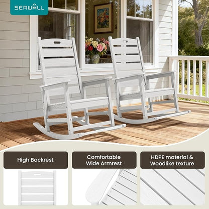SERWALL 2-Pc Rocking Chair Set - Image 6