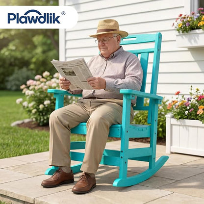 Oversized HDPE Outdoor Rocking Chair, All-Weather Resistant, Aruba | Heavy Duty - Image 5