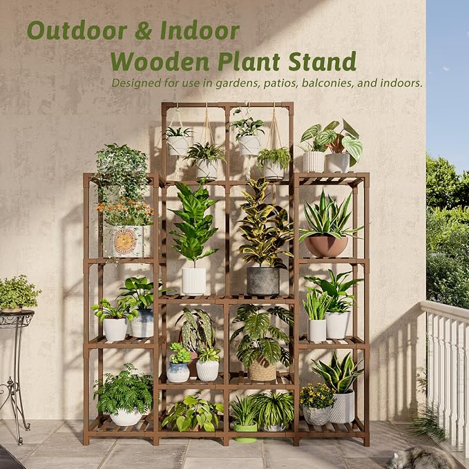 GENTINGBRO Plant Stand Indoor Outdoor 63" Tall Plant Shelf - Image 3