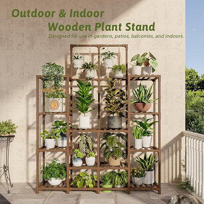 GENTINGBRO Plant Stand Indoor Outdoor 63" Tall Plant Shelf - Image 3
