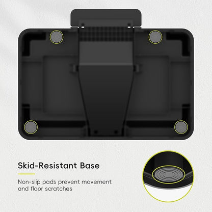 EKO EcoCasa II Rectangular Kitchen Step Trash Can, 20L+20L Dual Compartment Recycling Bins, Stainless Steel Lid and Pedal, Odor-Proof, Fingerprint Resistant
