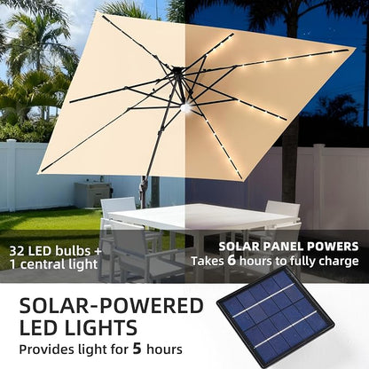 JZ-DZS Cantilever Patio Umbrella - Image 7