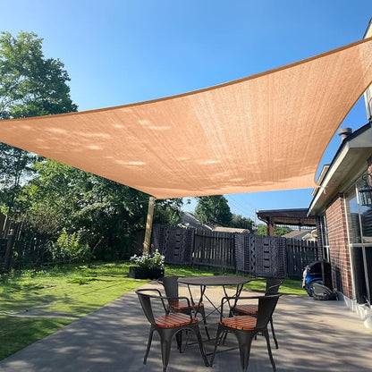 Sun Shade Sail 9'x16' Peach Fuzz Rectangle Custom Size | 95% UV Block, Cooling by SUNLAX