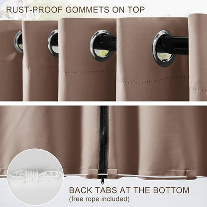 RYB HOME Fade-Resistant Outdoor Curtains - Image 7