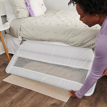 Regalo Safety Swing Down Bed Rail Guard for Toddlers, Bed Safety Rail with Patented Gap Guard, Fits Twin, Full & Queen Mattress, White, Tested & Safe for 30 Years, American Designed, Family Owned