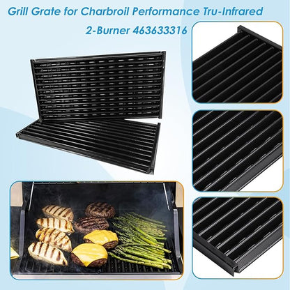 17" Grill Grate for Charbroil Performance TRU-Infrared/Amplifire 2 Burner 463633316 463655621 463655021 463672016 463672216 G327-1100-W1 G460-0500-W1 for Charbroil Grill Replacement Parts