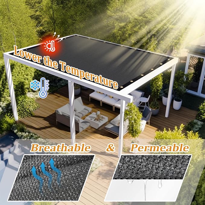 Shade&Beyond Customized Size 4' X 20' Shade Cloth - Image 2