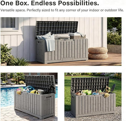 60 Gallon Resin Deck Box, Package Delivery Box - Image 4
