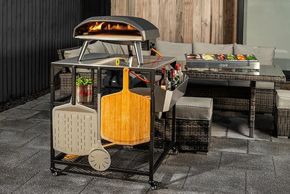 Ooni Koda 16 Gas Pizza Oven - Essentials Pizza Oven Bundle - Includes 14" Pizza Peel and Infrared Thermometer