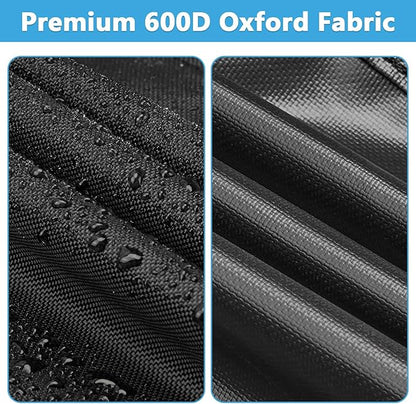 Heavy Duty Waterproof Gas Grill Cover, 76 inch Flat Top Griddle Cover for Weber Char-Broil Nexgrill More，4-6 Burner Grill Cover for Most 75 in Smoker，76"x 26"x36"