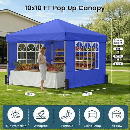 Raynesys 10x10ft Pop Up Canopy Tent - Image 2