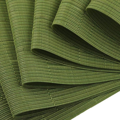 Plastic Placemats,Non Slip Washable Placemats for Dining Table Wipe Clean Table Mats Set of 6(Sage Green)