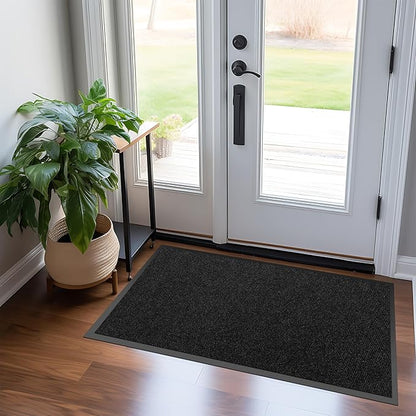 Custom Size Extra Large Front Door Mat, 4FT x 7FT Indoor Outdoor Entrance Commercial Floor Mat, Heavy Duty Dirt Trapper Doormat for Entryway Welcome Mat, Low Profile, Non-Slip, Waterproof