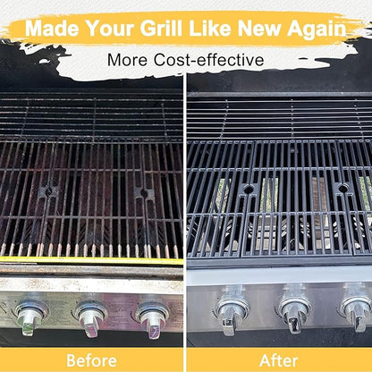 Grill Replacement Parts for Dyna Glo DGF510SBP, DGF493PNP-D, Backyard BY13-101-001-13, BHG BH13-101-099-01, Uniflame GBC1059WB, Cast Iron Grill Grates and Heat Plates for Dyna-Glo Grill Parts