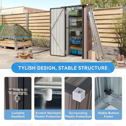Aoxun 3x1.9 Ft Outdoor Storage Cabinet - Image 5