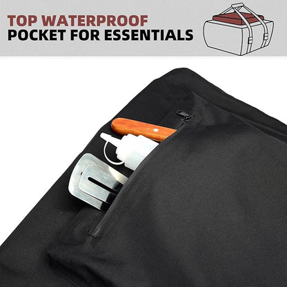 Waterproof Carry Cover for Blackstone (Leggero) Pizza Oven 2238 2379 5967, Tabletop Pizza Oven Accessories, Windproof with Bottom Drawstrings, UV Resistant with Heavy-Duty 600D PVC Fabric (Cover Only)