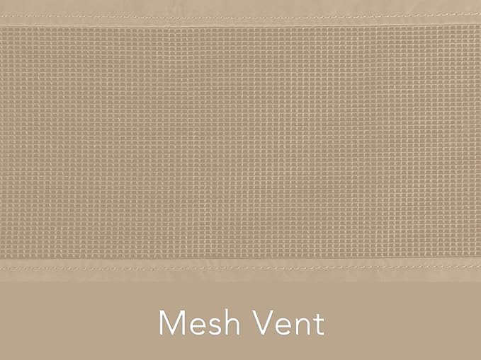 Covermates Grill Cover - Weather Resistant Outdoor Cover, Heavy Duty BBQ Covers for Large Outdoor Kitchen, Classic 12-Guage Vinyl, 57 Inch, Classic Tan
