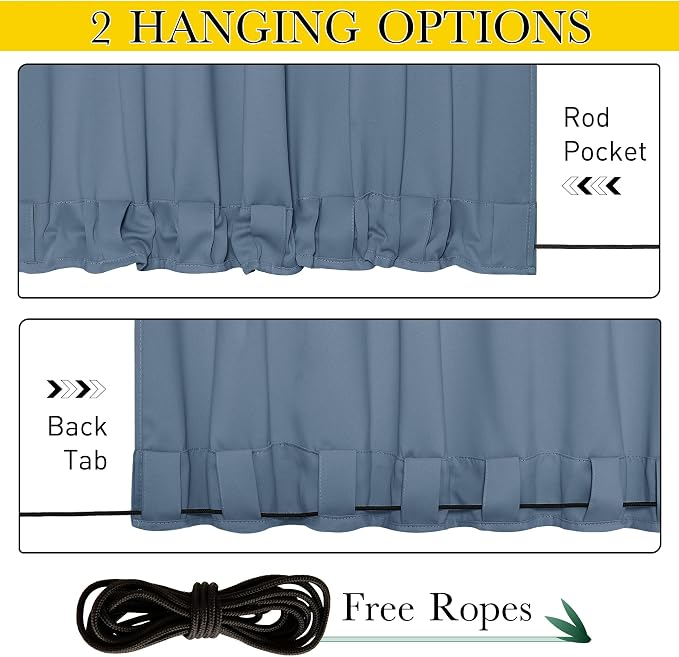 NICETOWN Windproof Outdoor Curtains - Image 2