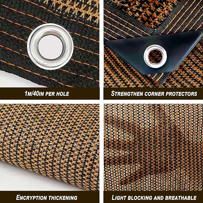 80% Shade Cloth, Durable Mesh Tarp - Image 3