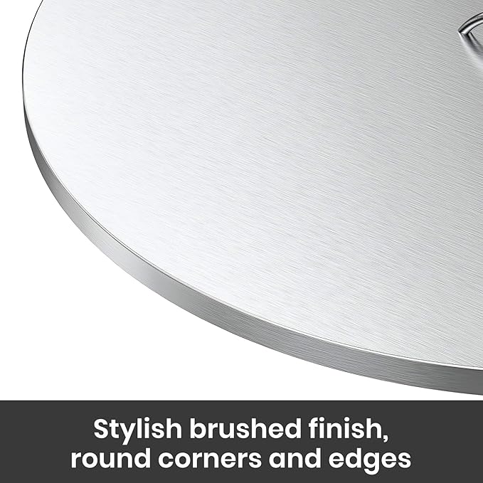 Stanbroil 22" Stainless Steel Round Fire Pit Cover, Fire Pit Ring Lid Fits for 19-Inch Drop-in Firepit Pan and 18 Inch Flat Fire Pit