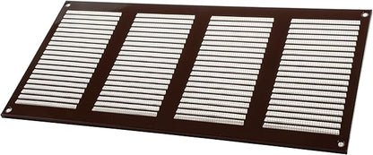 Vent Systems 16" x 8" Inch (Overall Dimensions) - Brown - Air Vent Cover Metal Air Return Grill - Built-in Pest Guard Screen - HVAC Vent Duct Cover for Home Improvement